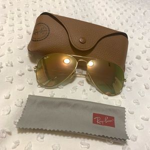 Ray-Ban customized copper flash lenses